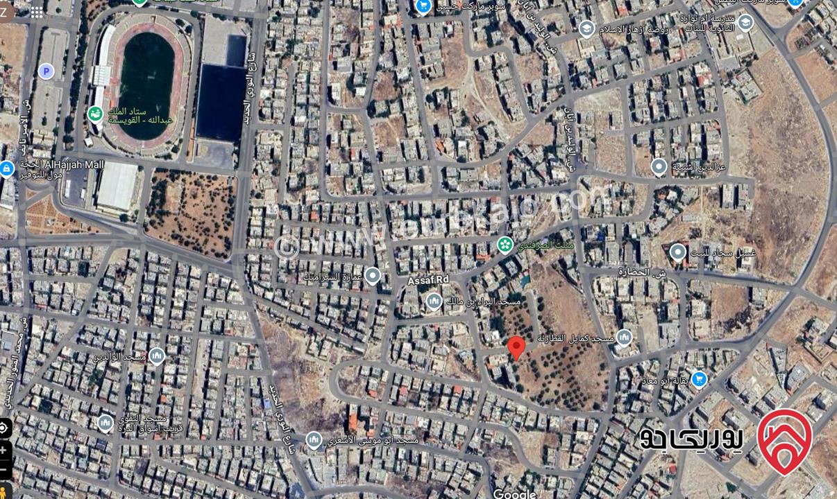 قطعة ارض مساحة 527.7م للبيع في عمان - القويسمة