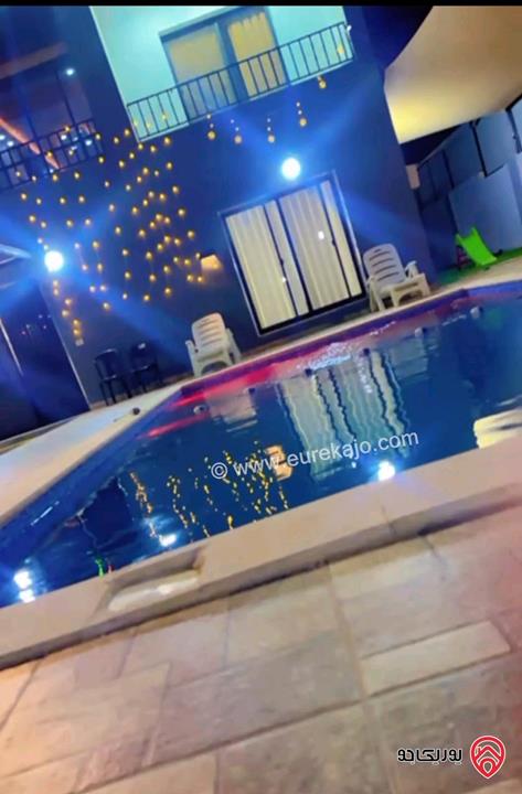 مزرعة مساحة الأرض 500م والبناء 200م للبيع في جرش 