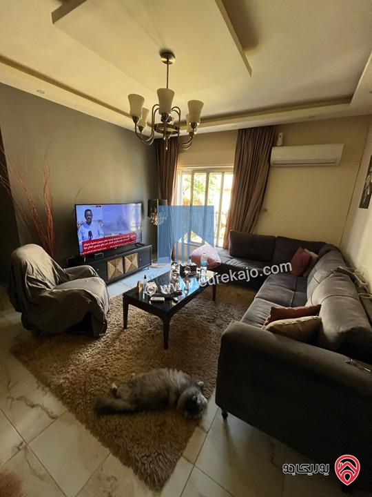 شقة أرضية مفروشة فاخرة للبيع في عمان - الشميساني قرب مستشفى الأردن 80م تشطيب سوبر ديلوكس بسعر مغري