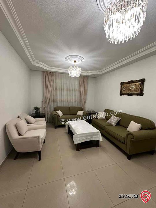 شقة مفروشة مساحة 160م طابق ثاني للإيجار في عمان - ضاحية الرشيد للعائلات فقط 