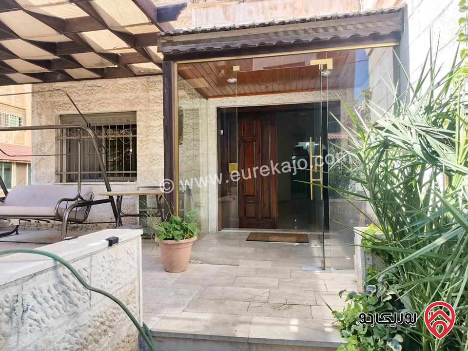 شقة طابق أرضي مساحة 173م مع ترس 60م مفروشة للبيع في عمان - الرابية