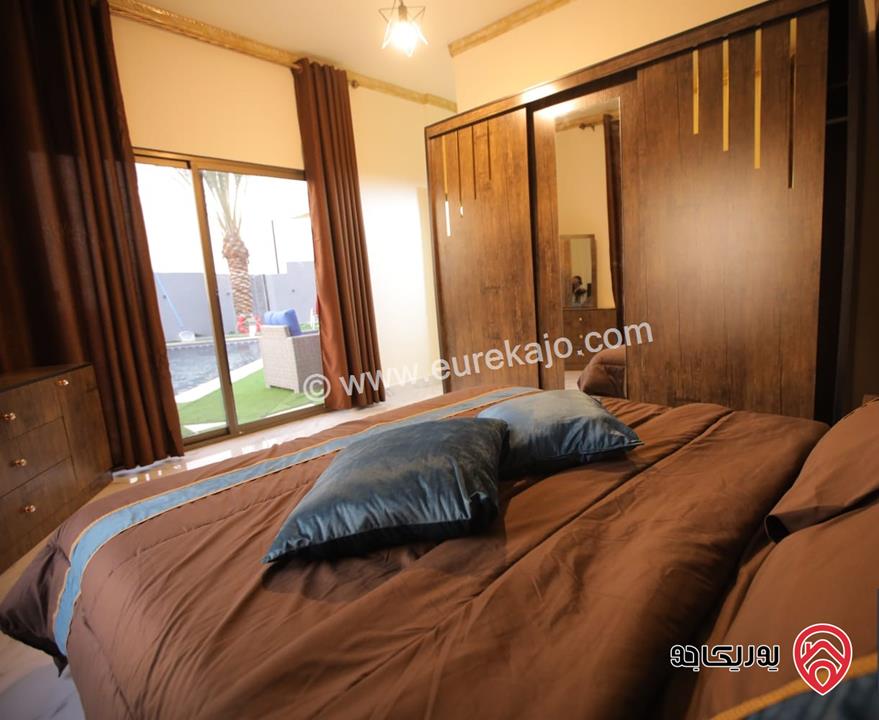 شالية مفروش حديث للبيع في الشونة الجنوبية – منطقة الكرامة