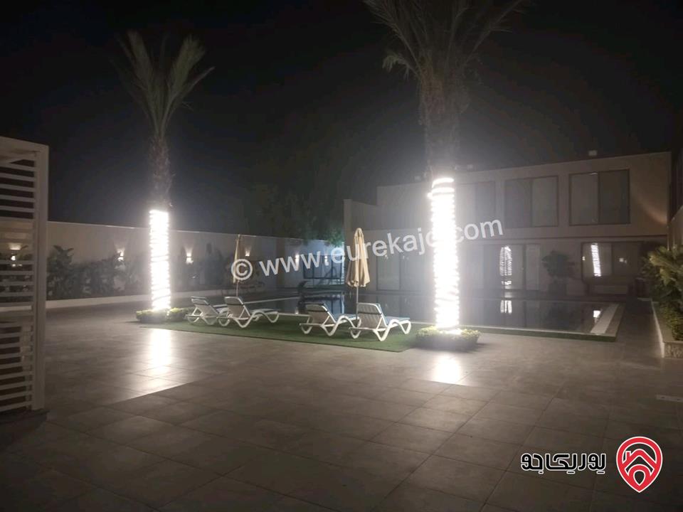 شاليه خيالي مساحة البناء 200م على أرض 1 دونم للبيع في البحر الميت - الرامة