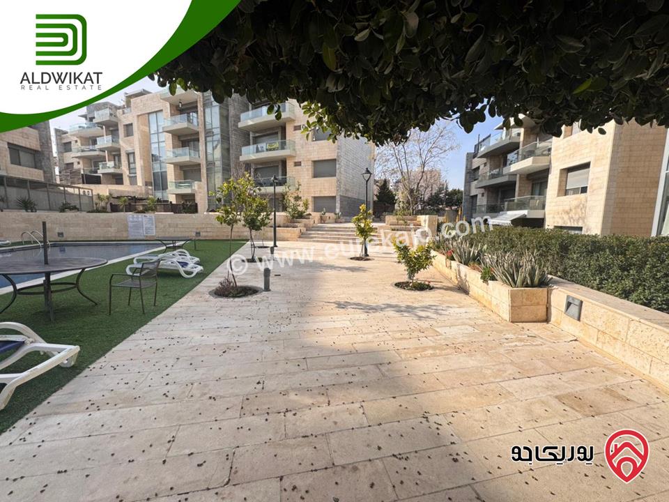 شقة طابق ثاني ضمن كومباوند مفروشة للايجار في عمان - عبدون المساحة 110م موقع اطلالة مميز