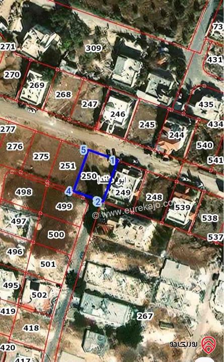 قطعة ارض مساحة 560م للبيع في عمان - المستندة