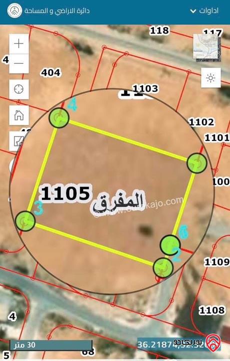 قطعة ارض للبيع في المفرق -الضاحية مساحة 509م
