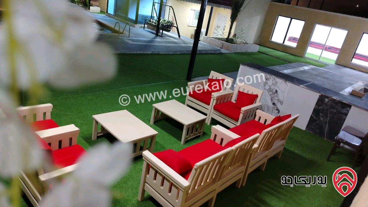 مزرعة مساحة الأرض 1 دونم والبناء 85م للبيع في البحر الميت - الشونة الجنوبة 