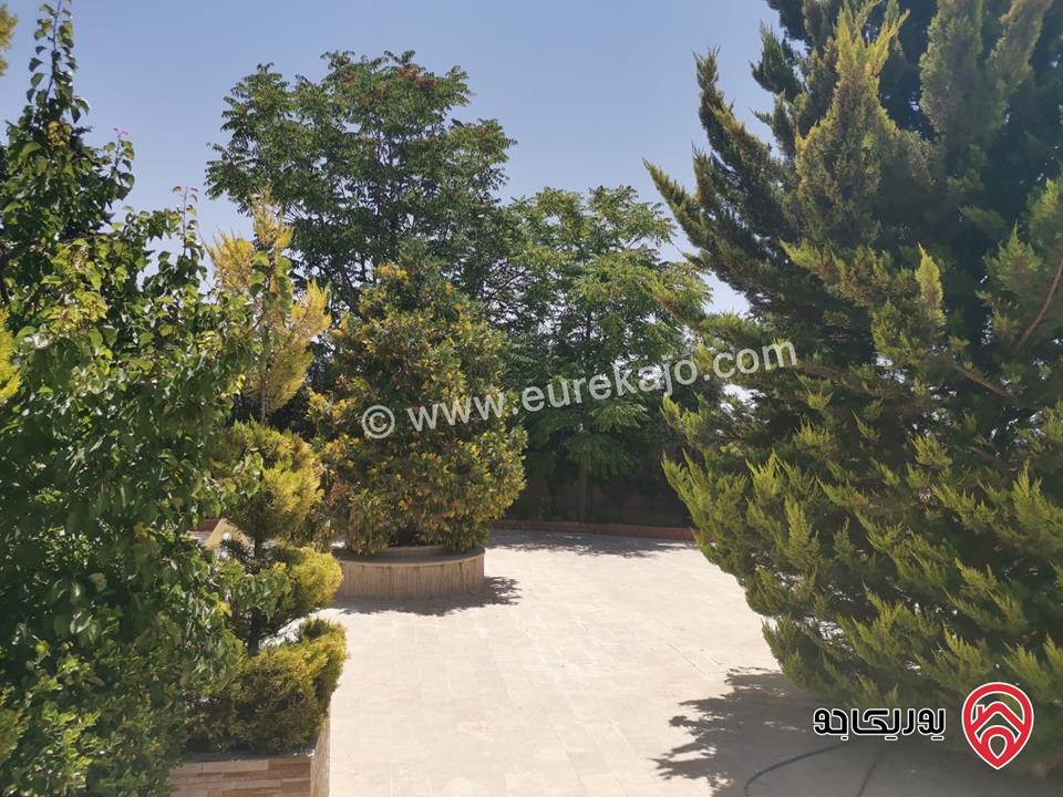 مزرعة مساحة الأرض 4 دونم و 475م مع بركة سباحة و بيت طابقين مساحة 295م للبيع بموقع مميزفي السلط  اول منطقة زي