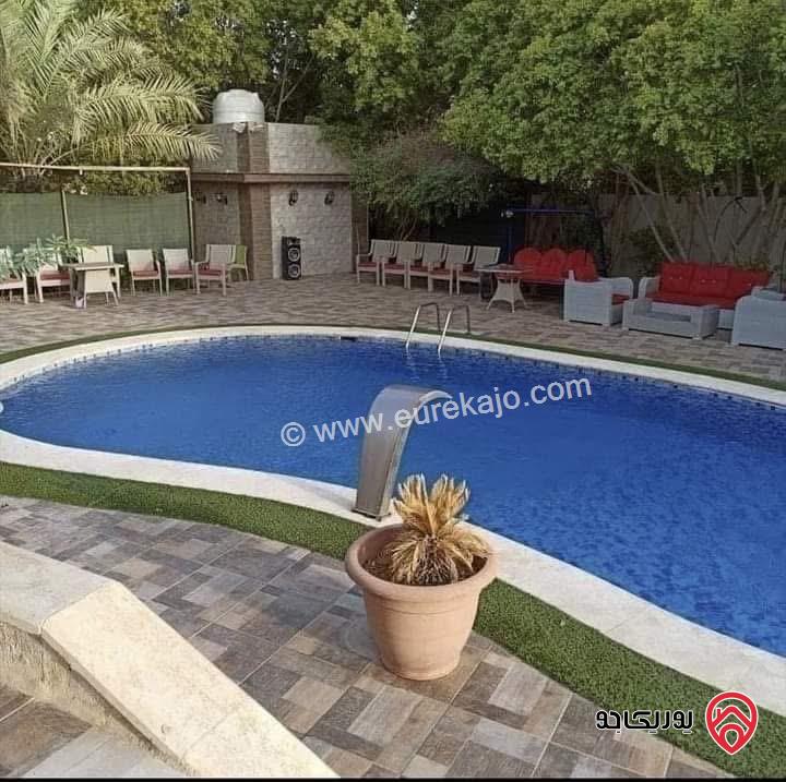 مزرعة للبيع في البحر الميت مساحة 4 دنم فرصة ذهبية للاستثمار والرفاهية