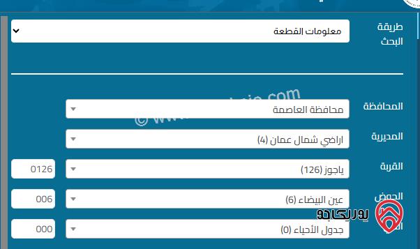 ارض سكنية 500م للبيع في عمان - ياجوز العين البيضاء المنطقة المقابلة لمستشفى الملكة علياء 