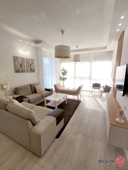 شقة مفروشة جديدة طابق أول مساحة 170م للإيجار في عمان - عبدون