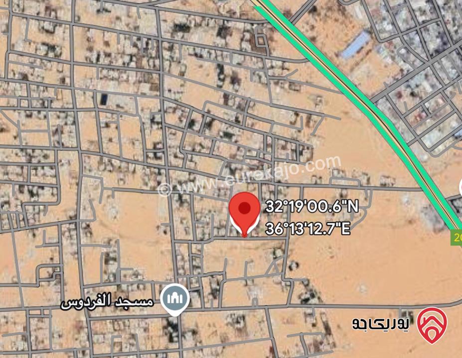 قطعة أرض مساحة 458م للبيع في المفرق - الضاحيه 