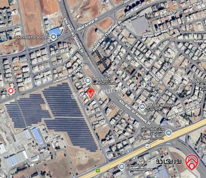 ارض مميزة مساحة 623م تصلح لشركة اسكان للبيع في عمان - حي الصحابة قرب تقاطع عميش 