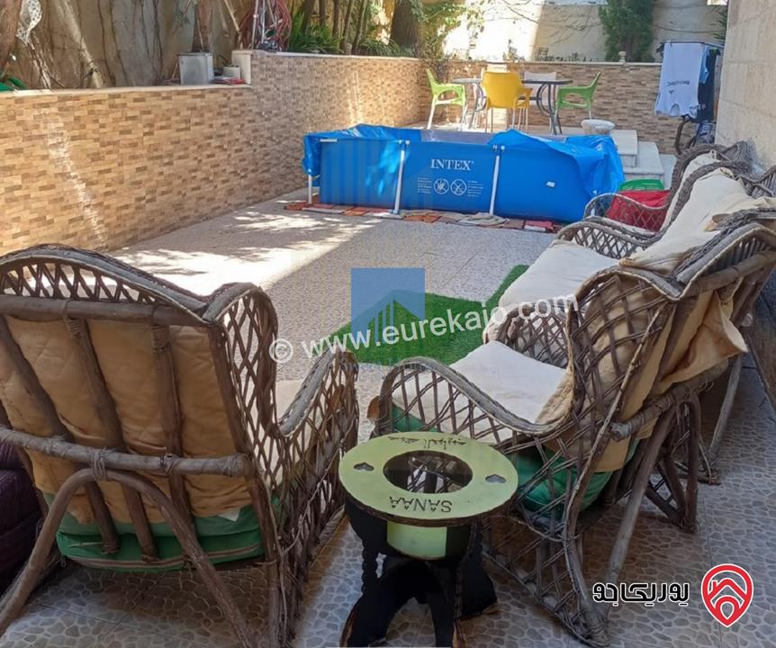 شقة أرضية مساحة 130م مع حديقة وترسات 140م للبيع في عمان - خلدا