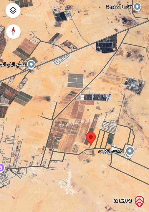 أرض واسعة مساحة 33 دونم للبيع في المفرق قلب الخالدية