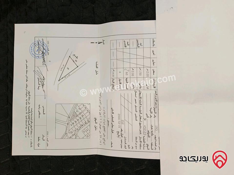 نمرتين سكنية مساحتهم 780م متلاصقتين للبيع في جرش شرق البركتين اسكان التطوير الحضري