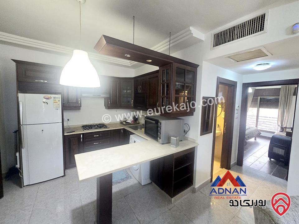 شقة طابق أول مساحة 100م للايجار مفروشة في عمان - عبدون