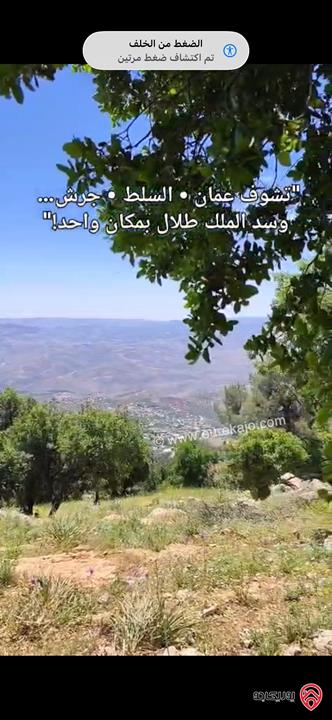 قطعة أرض مميزة مساحة 3700م للبيع من أراضي جرش بإطلالة جذابة