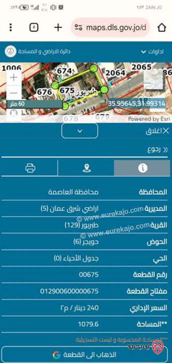 عمارة على أرض 1026م للبيع في عمان - طبربور