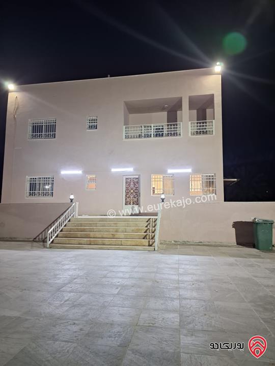 شاليه مساحة البناء 350م على أرض 4 دونم للبيع في منطقة غور نمرين – الشونة الجنوبية  