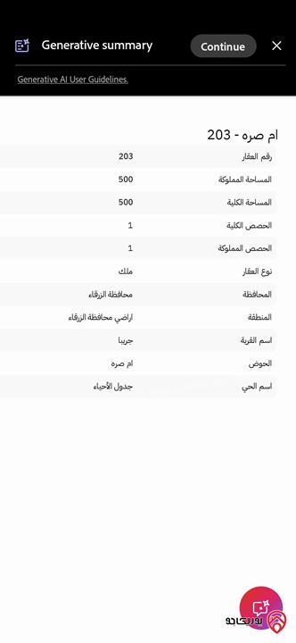 قطعة ارض مساحة 500م للبيع في الزرقاء - المدينة المنورة