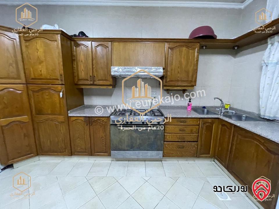 شقة مفروشة ارضية مساحة 240م داخلي و 100م خارجي للايجار في عمان - ضاحية الرشيد 