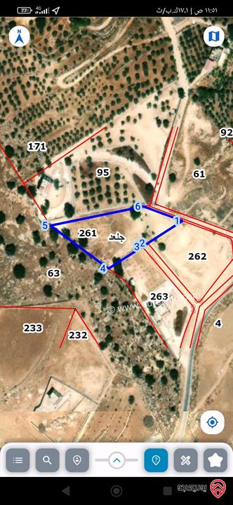 قطع أراضي بمساحات وأسعار مختلفة كما موضحة بالاعلان للبيع في السلط كافة المناطق