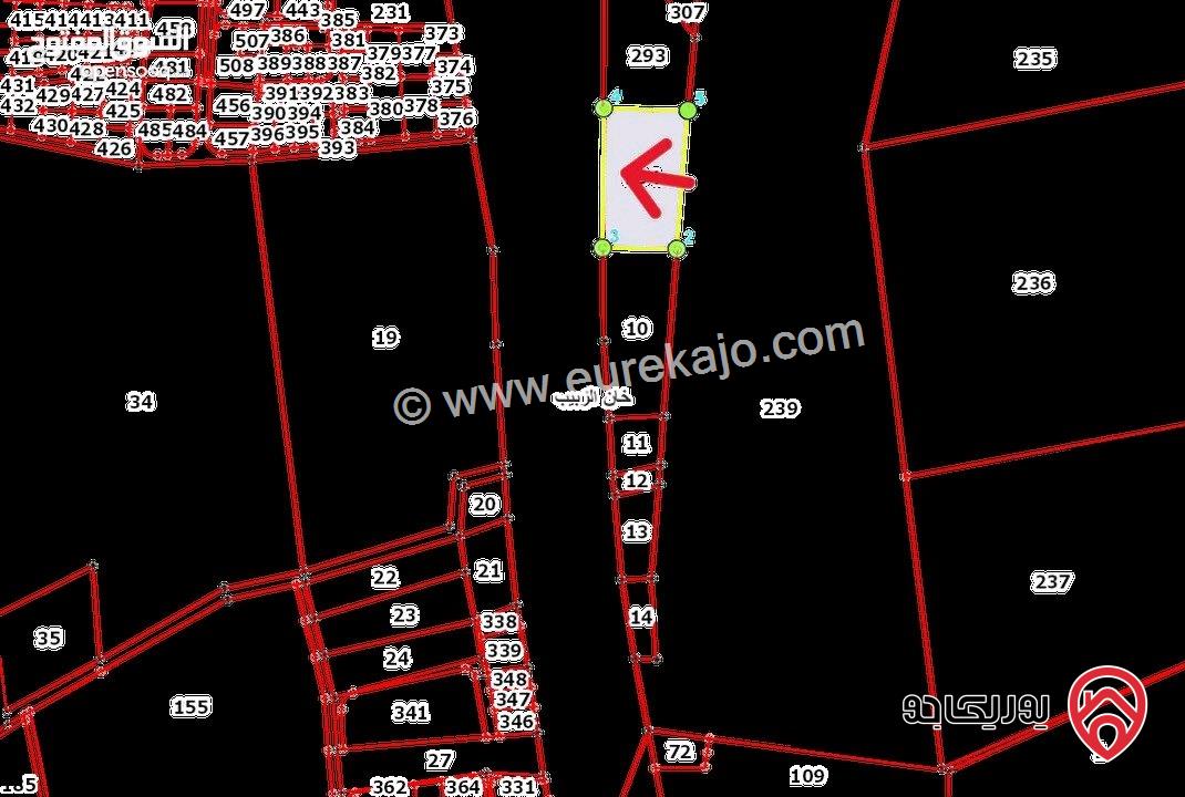 قطعة ارض مساحة 9 دونم و 329م للبيع من اراضي جنوب عمان - خان الزبيب واجهه 128م على الطريق الصحراوي موقع استثماري مميز يصلح لكافة الاستثمارات 