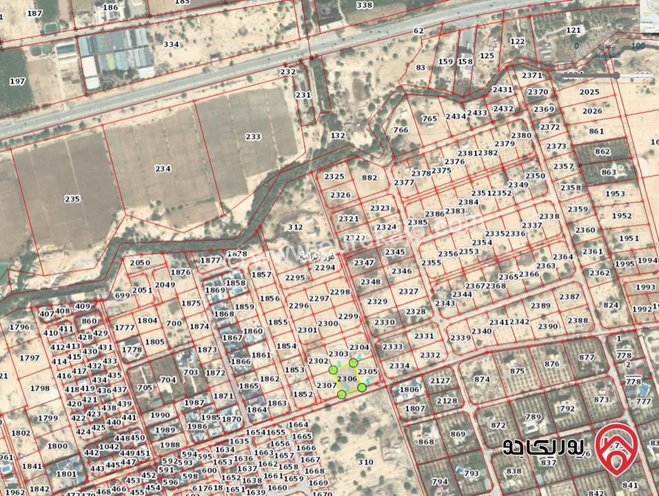 قطعة أرض مساحة 2000م للبيع في البحر الميت - أراضي الشونة الجنوبية الرامة