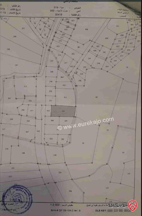 قطعة ارض للبيع في اجمل مناطق الفحيص بمساحة [2707م] مطلة على جبال السلط و فلسطين  