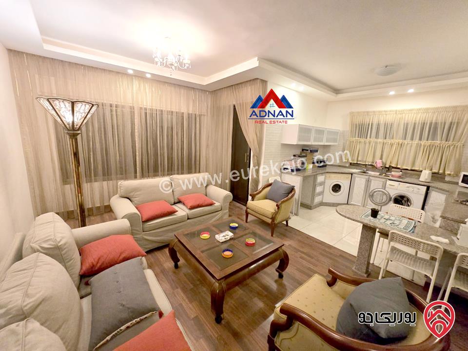 شقة مساحة 100م مع رووف 50م ( دوبلكس ) مفروشة للإيجار السنوي في عمان - أم أذينة