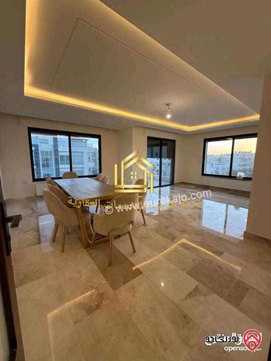 شقة جديدة دوبلكس ثالث مع روف مساحة 250م للإيجار في عمان - ضاحية النخيل 