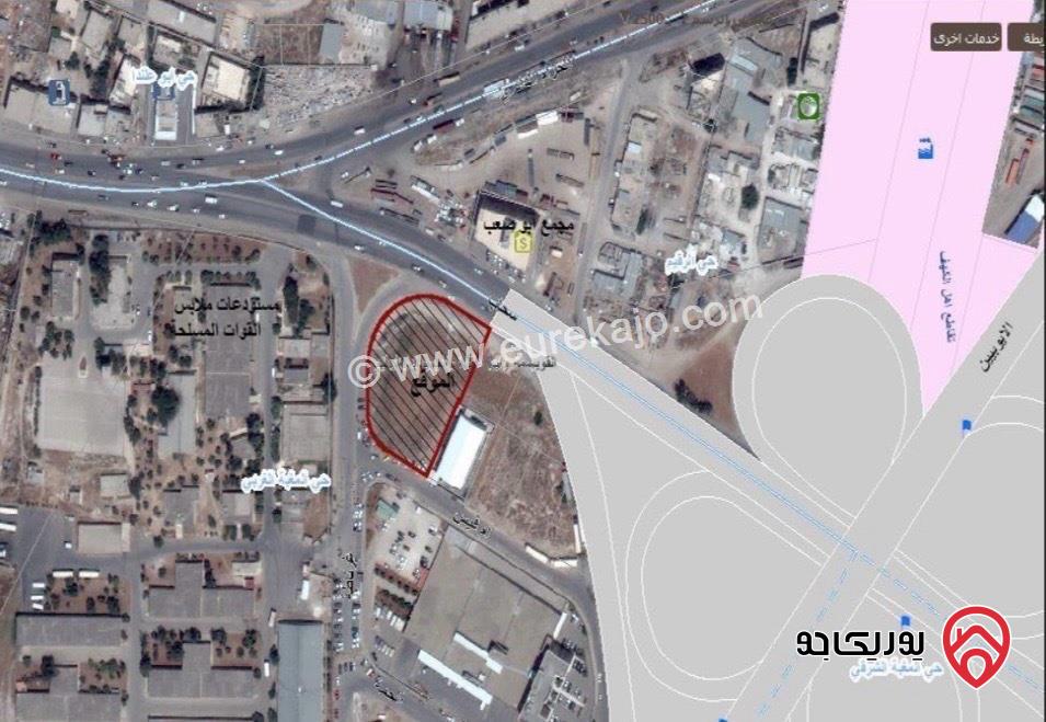 ارض مساحة 4060م للبيع في عمان - الرقيم منظة  صناعات خفيفة بأحكام خاصة