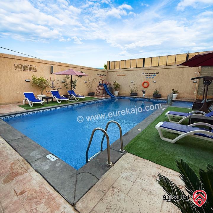 شاليه/مزرعة مساحة الأرض 400م والبناء 200م للبيع في البحر الميت - جوفة الكفرين