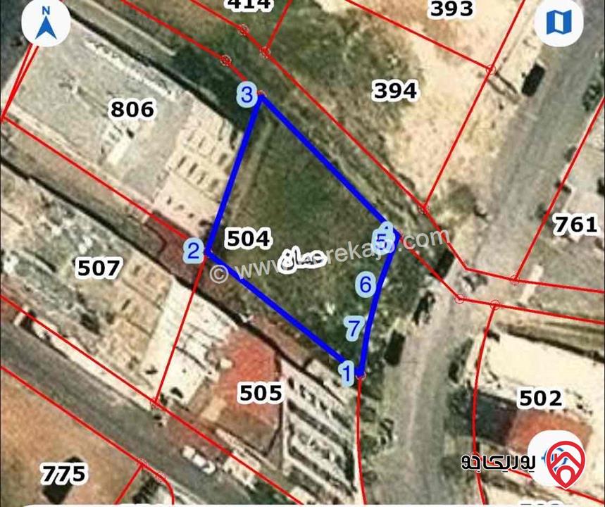 أرض للبيع في عمان - شارع الاذاعه خلف بن العميد مساحة 511م