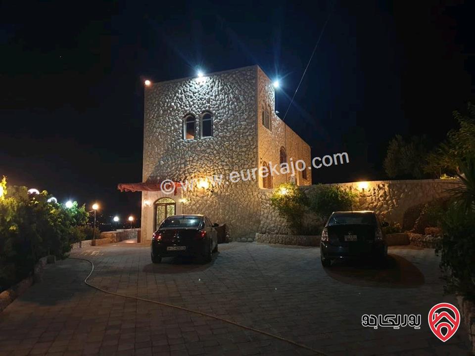 مزرعة مساحة الأرض 7 دونم و 335م والبناء 200م للبيع في السلط