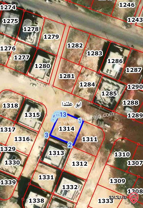 قطعة ارض مميزة مساحة 302م للبيع في عمان - ابو علندا المستنده الغربية