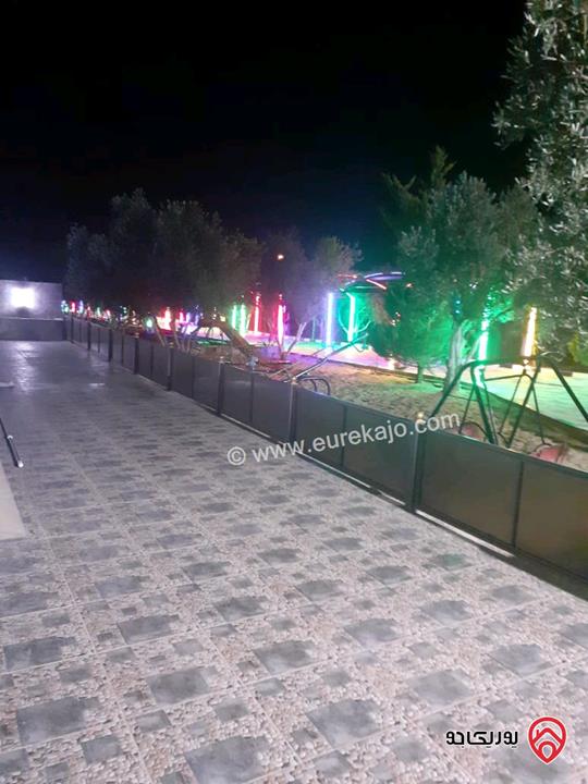 مزرعة مساحة الارض 4 دونم والبناء 130م للبيع في عمان - حسبان
