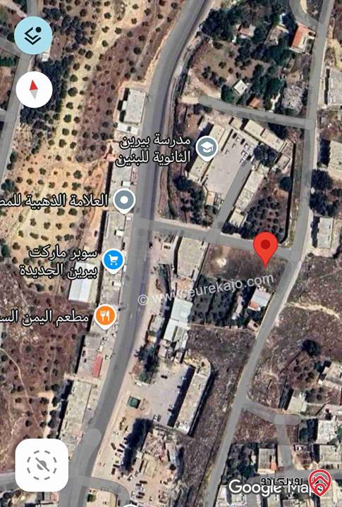 ارض مساحة 680م للبيع في الزرقاء - بيرين قرب بلدية بيرين تصلح لبناء عمارة سكنية استثمارية