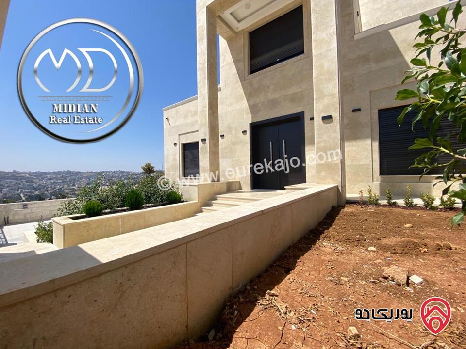 فيلا مستقلة جديدة مساحة 530م على أرض 620م لبيع في أجمل مواقع في عمان - مرج الحمام تشطيبات و ديكورات فاخرة اطلالة رائعة بسعر مميز جداً