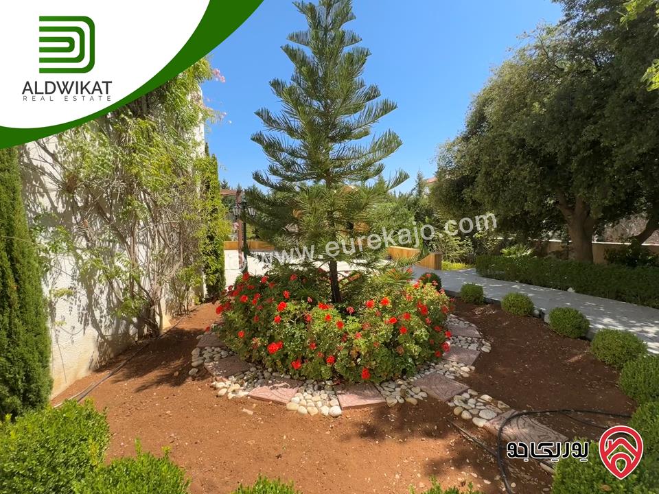 قصر للبيع في عمان - دابوق مساحة الارض 2650م ومساحة البناء 2000م ومساحة الحديقة 1500م ومساحة الترس 400م