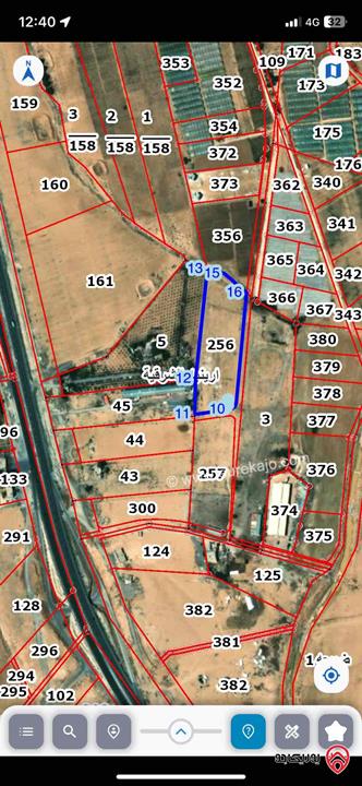 قطعة أرض للبيع مساحه 14 دونم و 500م جنوب عمّان - ارينبه الشرقيه 