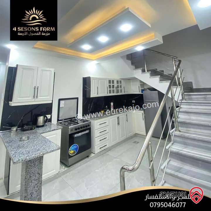 شاليه مساحة الأرض 407م والبناء 150م للبيع في البحر الميت - جوفة الكفرين