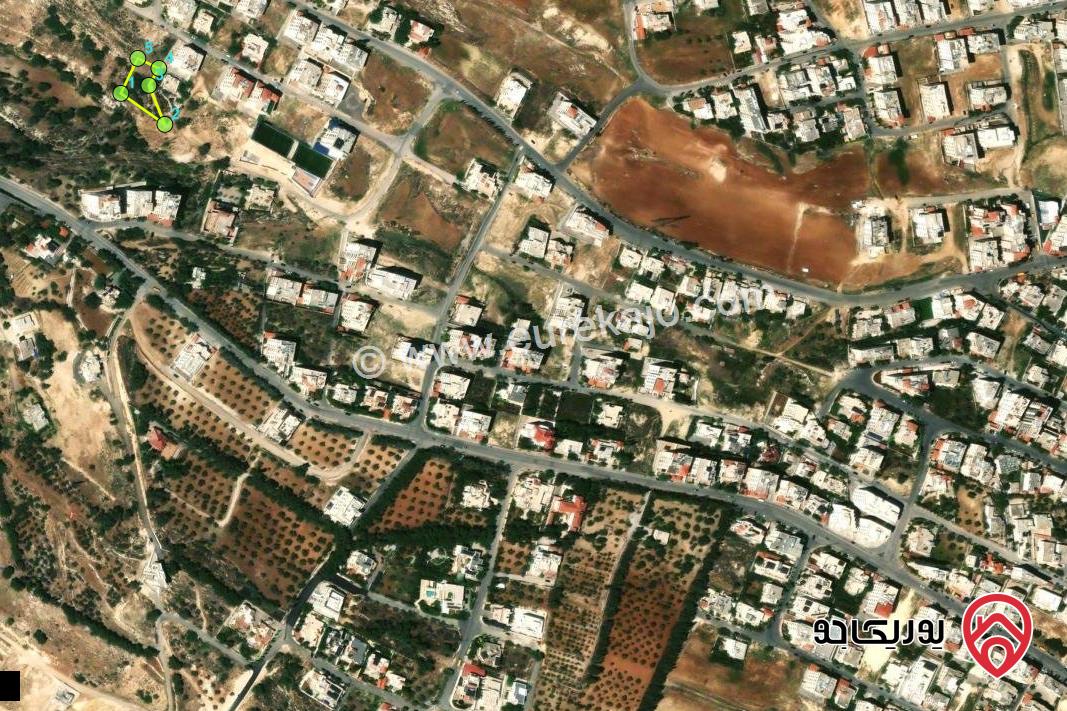 قطعة أرض مساحة 1 دونم و 251م للبيع من أراضي غرب عمان - البحاث - حوض المشبك