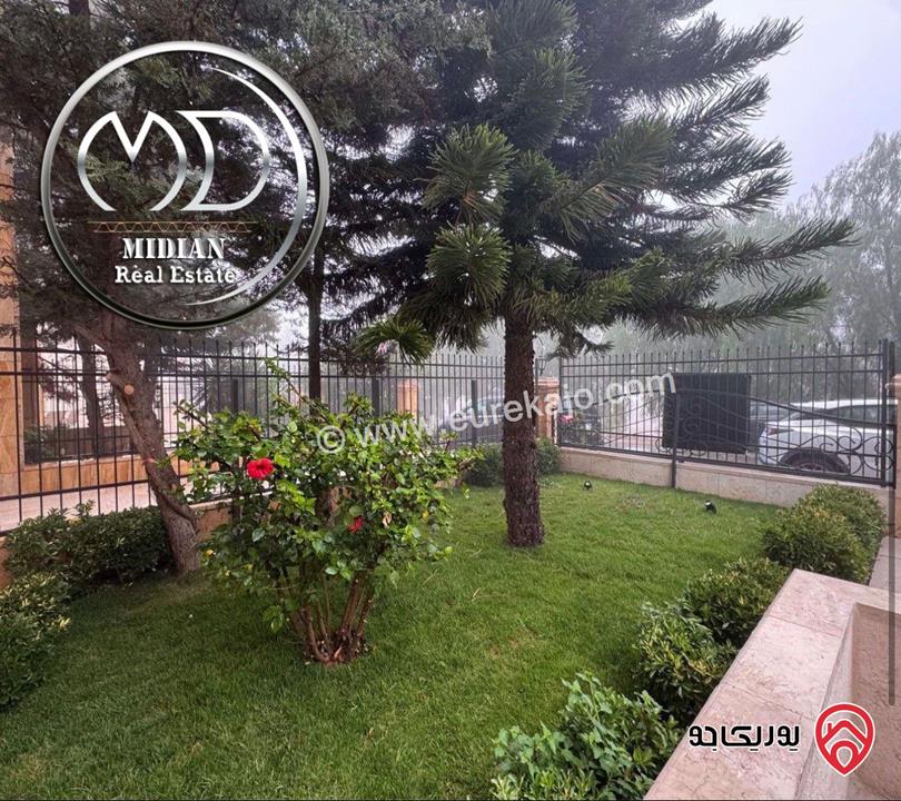 شقة أرضية فاخرة للايجار في عمان - دير غبار مساحة 300م مع تراسات و حدائق 350م تصلح للأجانب والهيئات الدوبلوماسية 