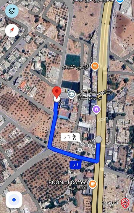 ارض مساحة 872 متر للبيع في عمان - عين الباشا خلف صالات قصر الروبي وقرب مدارس سما عمان 