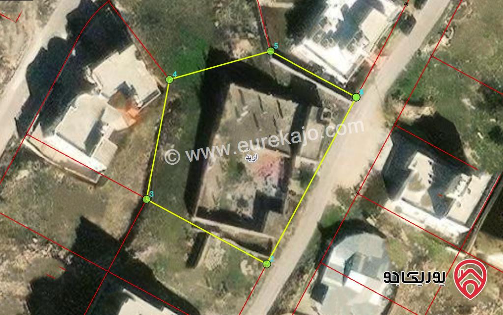 قطعة ارض مساحة 1825م للبيع في اربد بالقرب من مركز امن اربد الغربي 