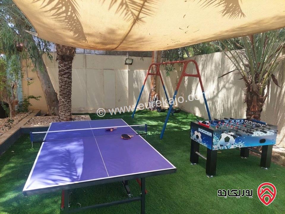 مزرعة مساحة الأرض 760م والبناء 550م للبيع في منطقة الشونة الجنوبية قريبة من الخدمات وموقع مميز