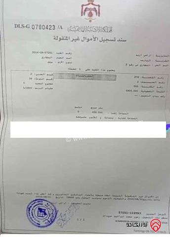 قطعة ارض مساحة 630م للبيع في اربد - البارحة