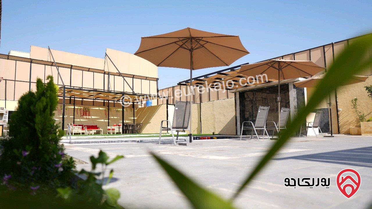 مزرعة مساحة الأرض 1 دونم والبناء 85م للبيع في البحر الميت - الشونة الجنوبة 